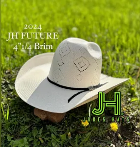 2024 Jobes Hats Straw Hat “FUTURE” 4”1/4 Brim (Comes open and flat)