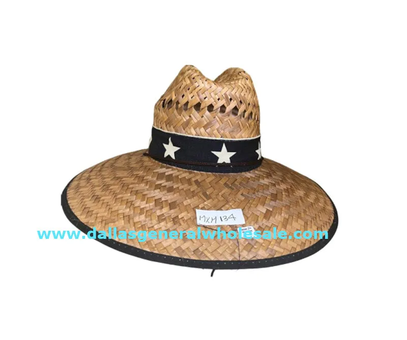 Adults Stars Straw Hats Wholesale