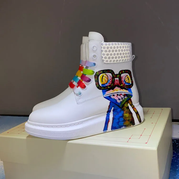 ALISANDRO MOQUEN XOX CHUNKY SOLE UNISEX HIGH TOP SNEAKER