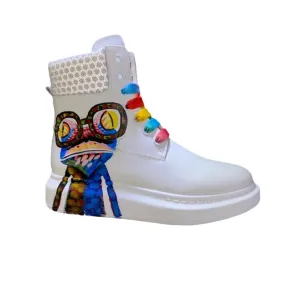 ALISANDRO MOQUEN XOX CHUNKY SOLE UNISEX HIGH TOP SNEAKER