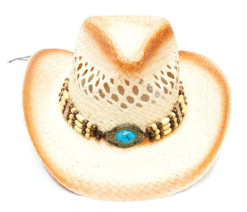 Assorted design Unisex Straw Cowboy Hats