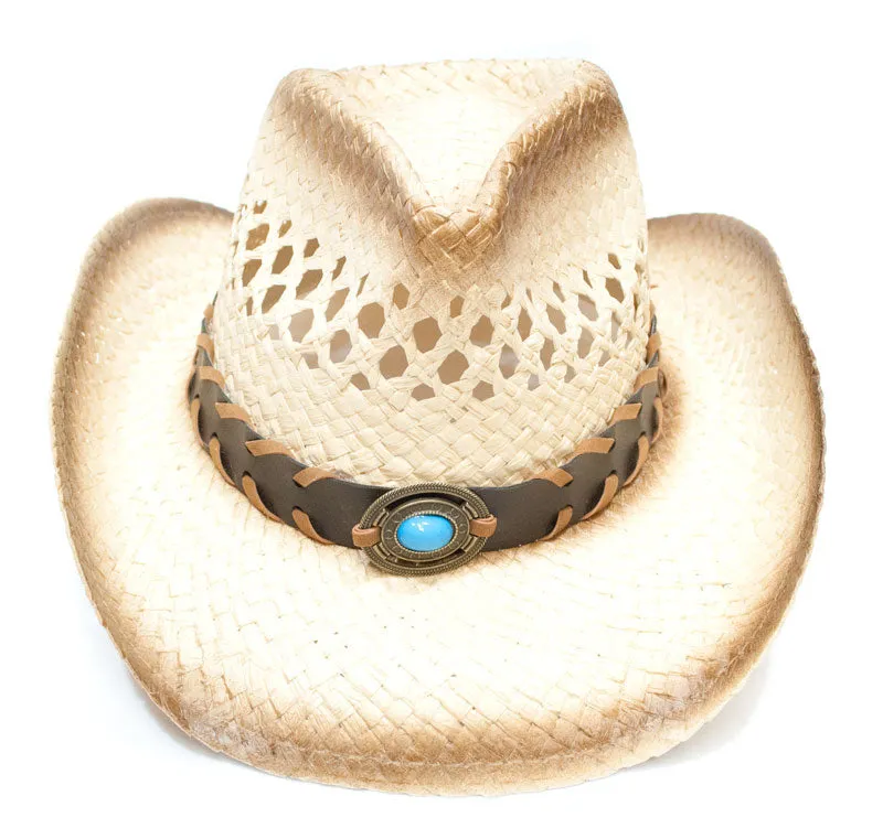 Assorted design Unisex Straw Cowboy Hats