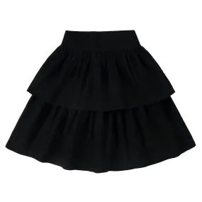 Black Two Tiered Skirt