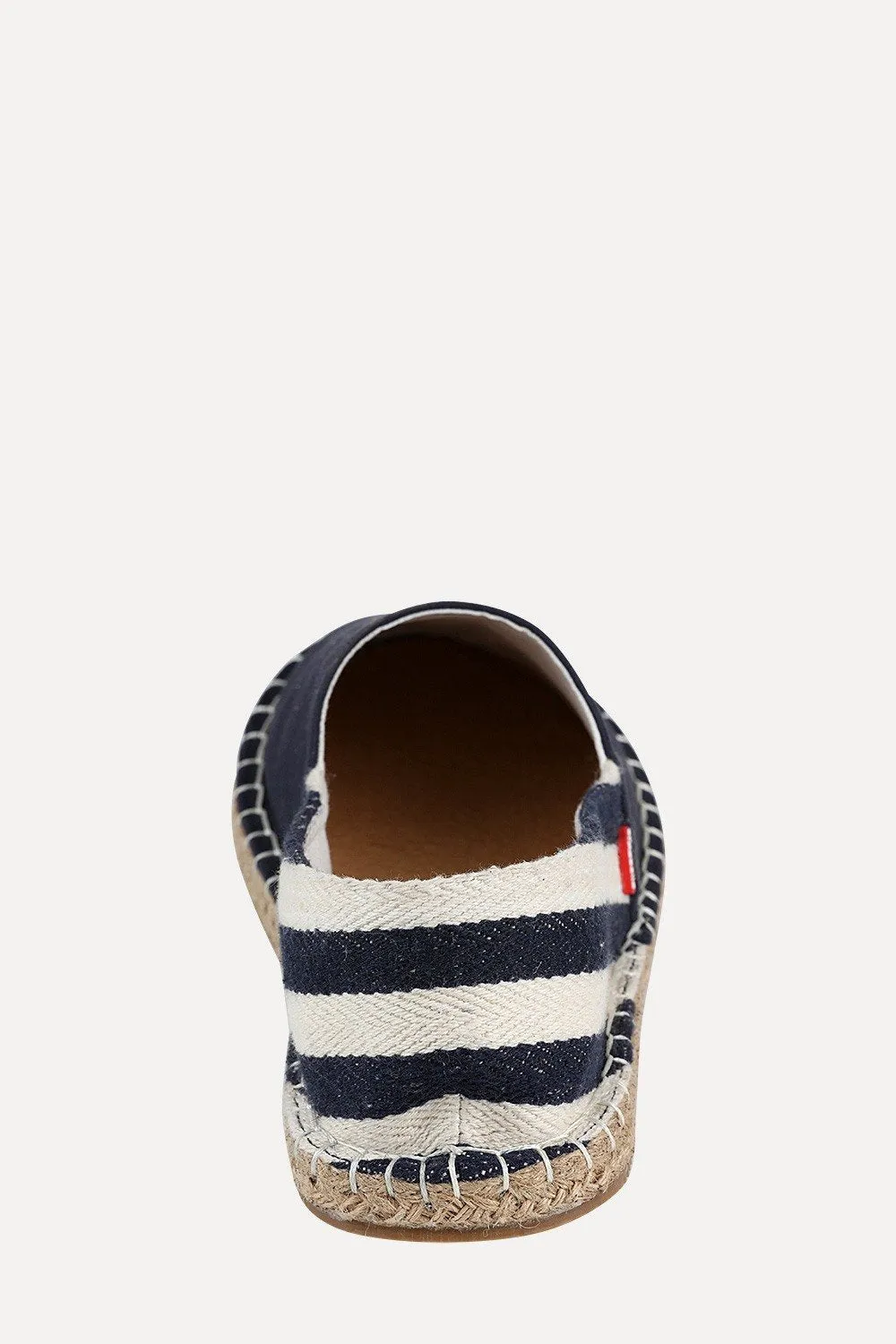 Blue Espadrilles with Nautical Striped Heel