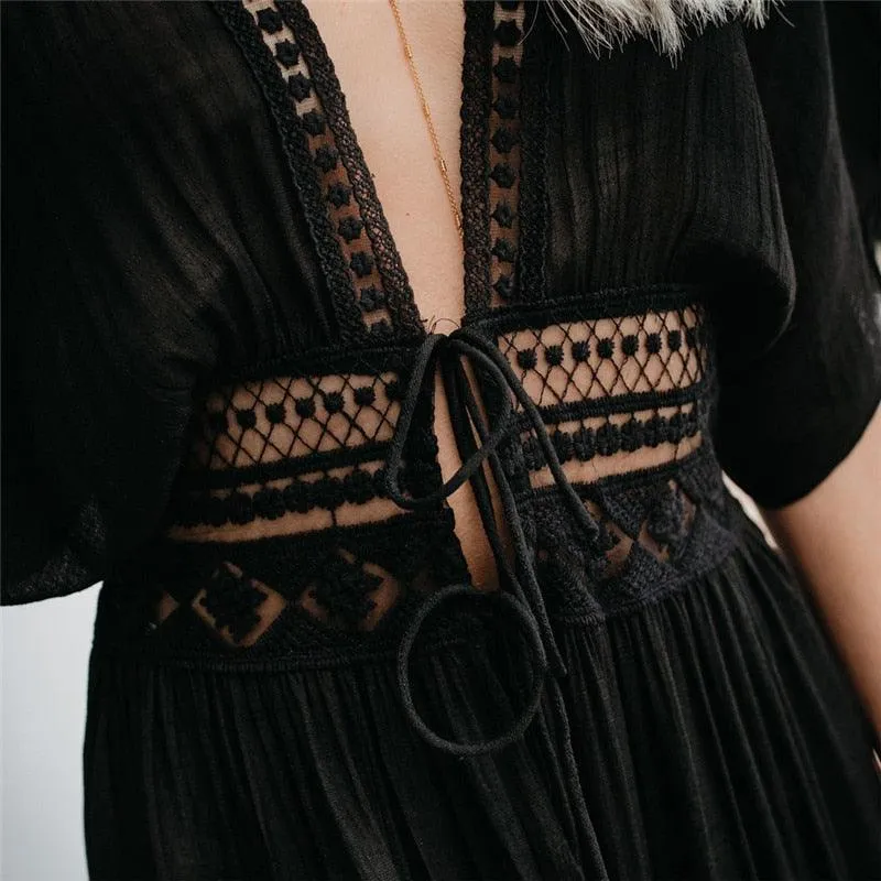 Bohemian Lace Beach Dress