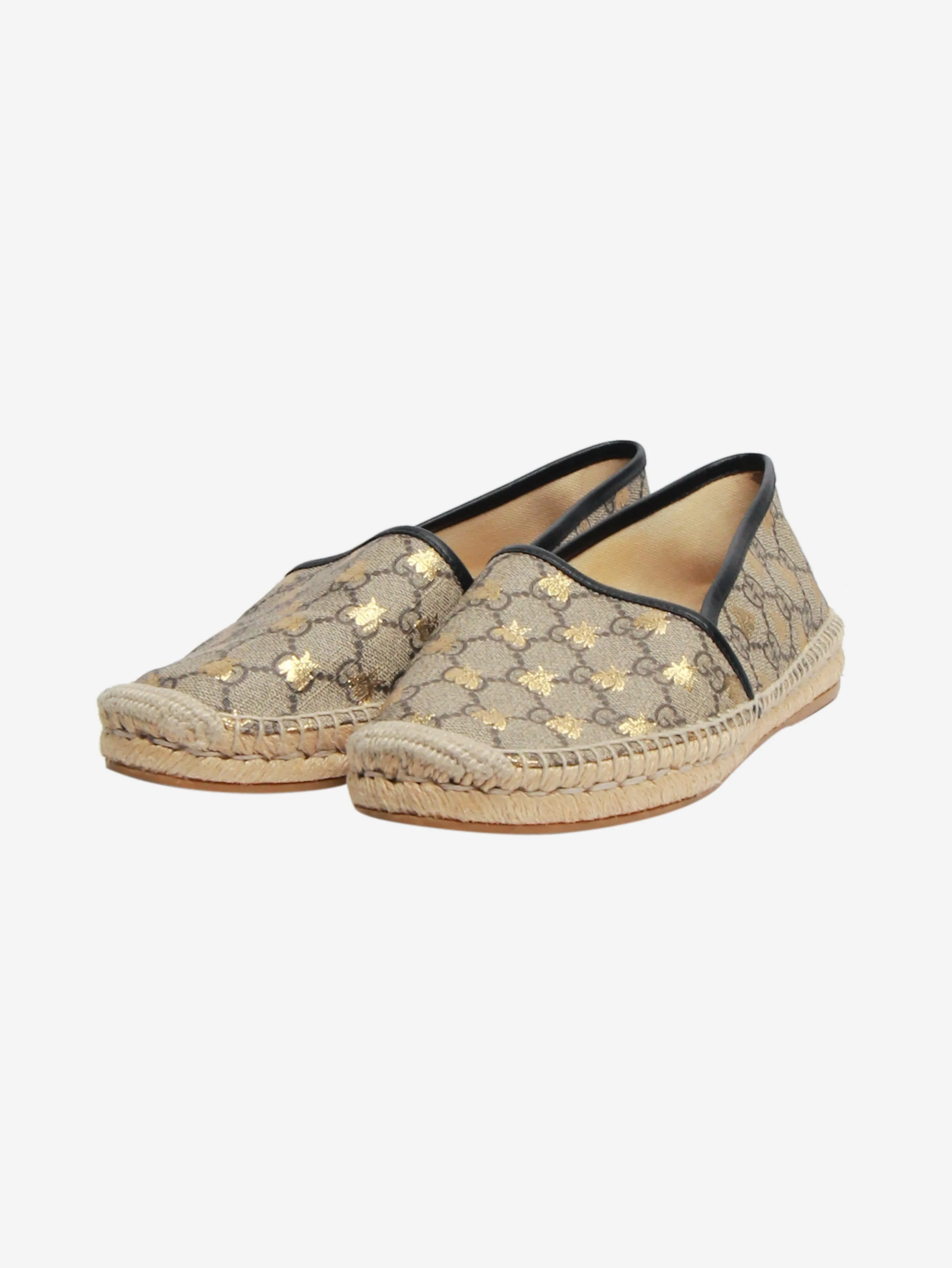 Brown monogram espadrilles - size EU 41.5