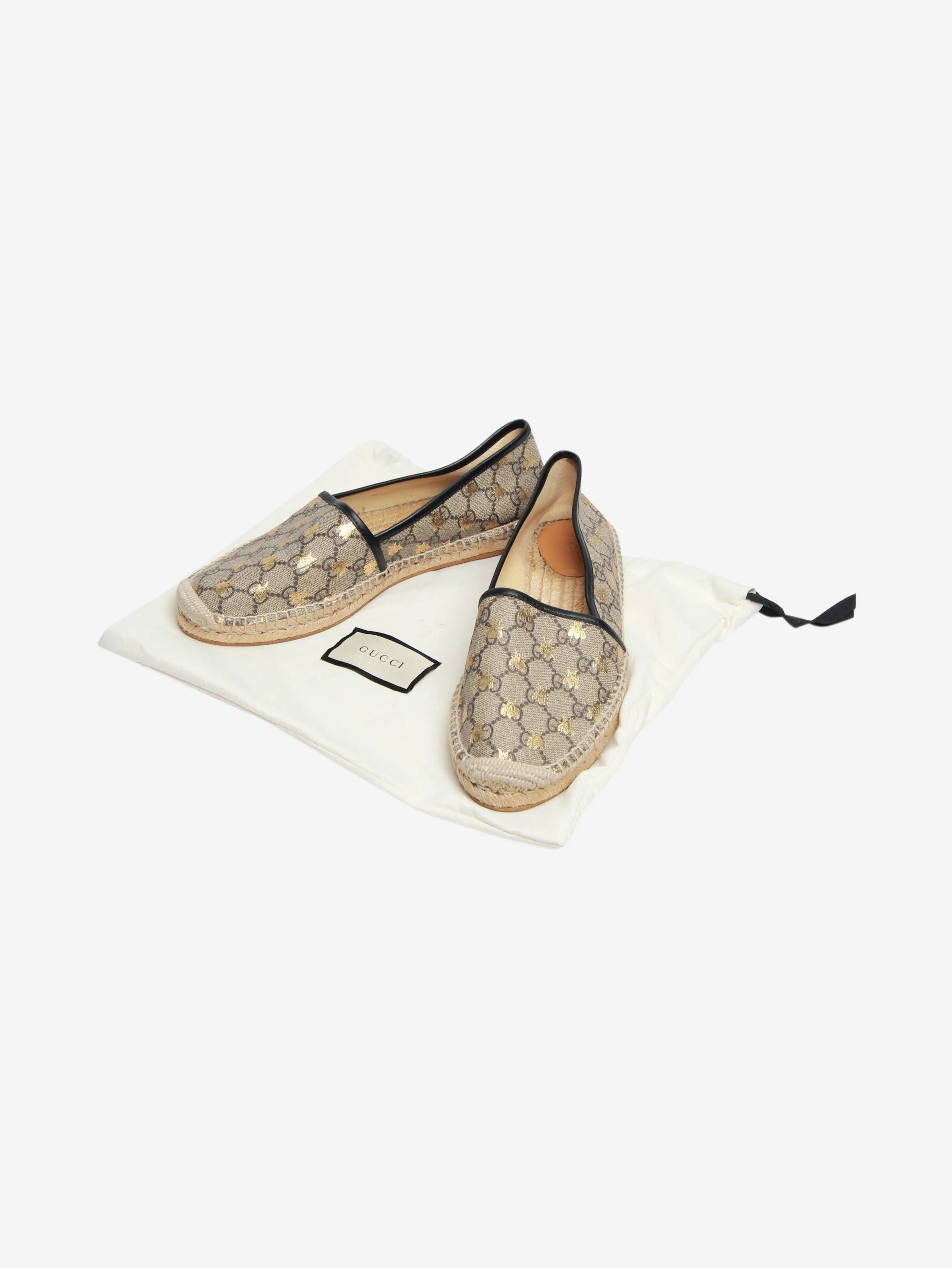 Brown monogram espadrilles - size EU 41.5