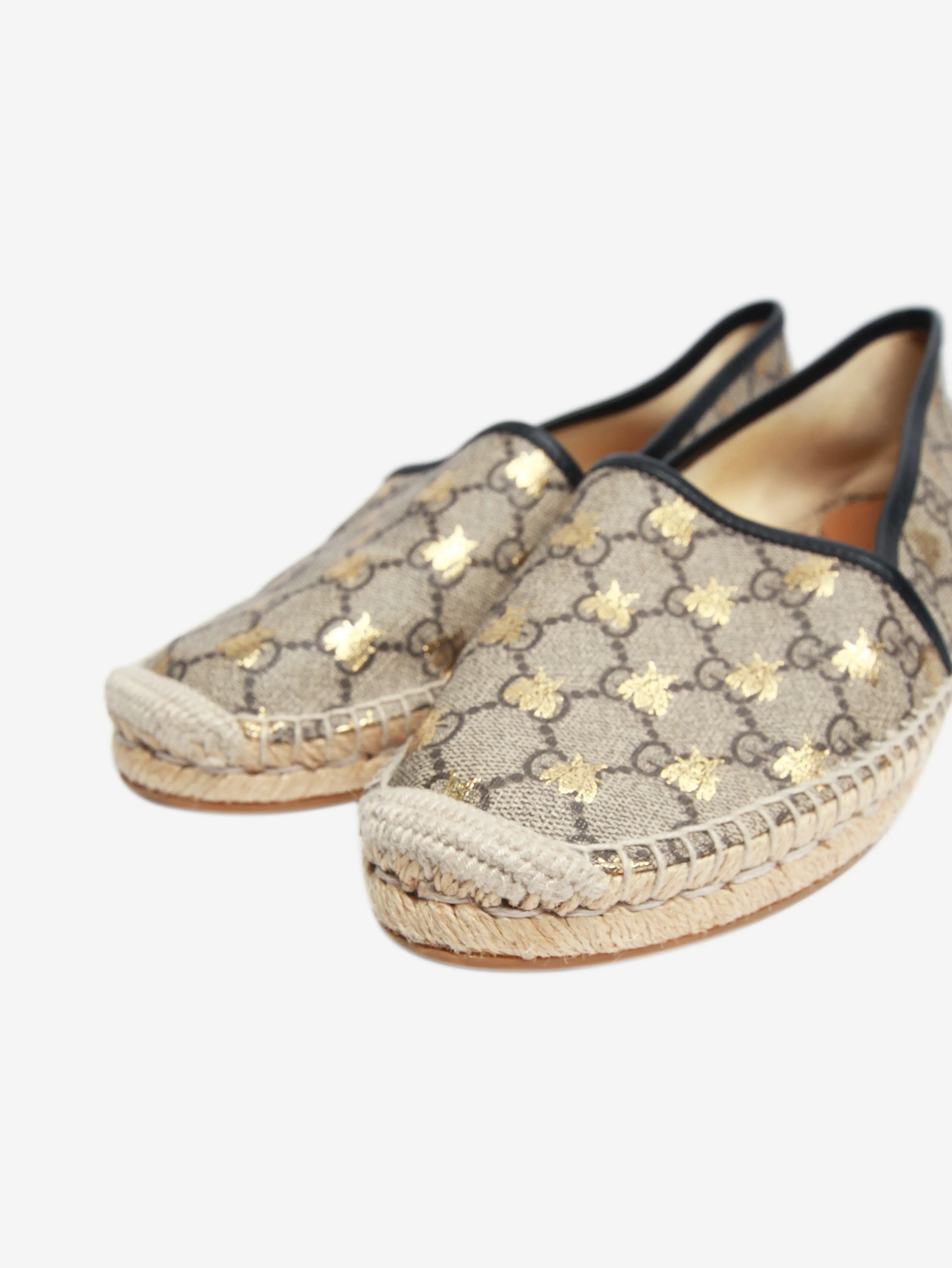 Brown monogram espadrilles - size EU 41.5