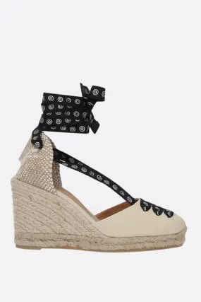 Coralia canvas wedge espadrilles