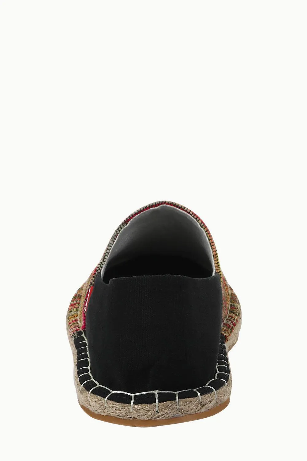 Dobby Red Detail Ikat Espadrilles