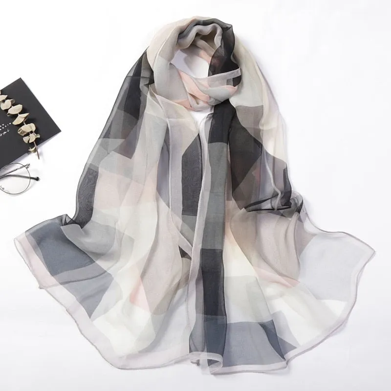 Elegant Chiffon Georgette Bandana Scarf