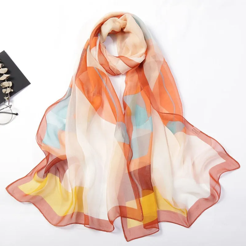 Elegant Chiffon Georgette Bandana Scarf