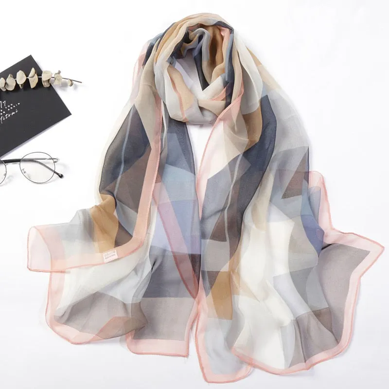 Elegant Chiffon Georgette Bandana Scarf