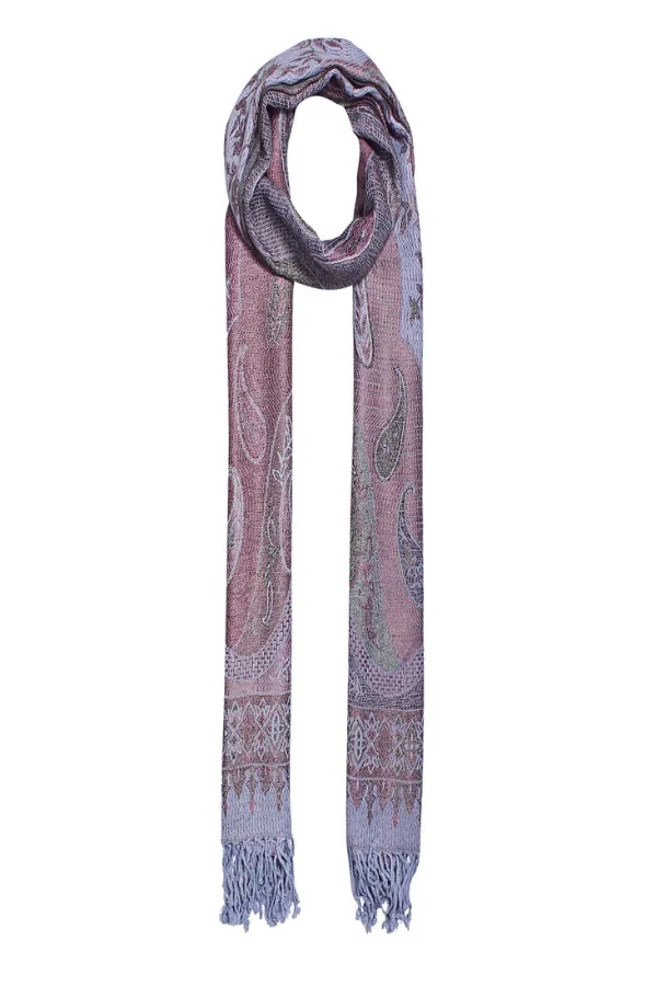 Ethereal Blooms Paisley Jacquard Scarf