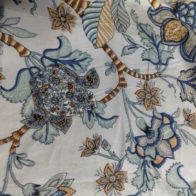 Floral Garden cotton cambric width 44 inches Fabric per meter