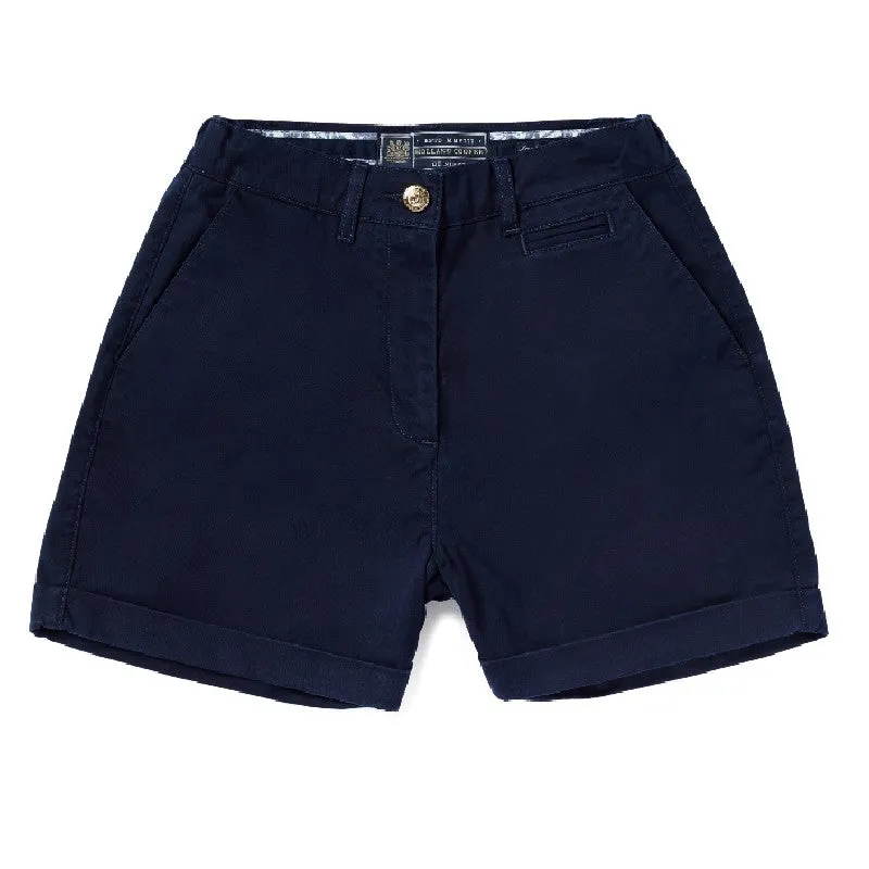 Holland Cooper Arnesby Chino Ladies Shorts - Ink Navy