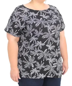 Ladies Printed Batwing Top