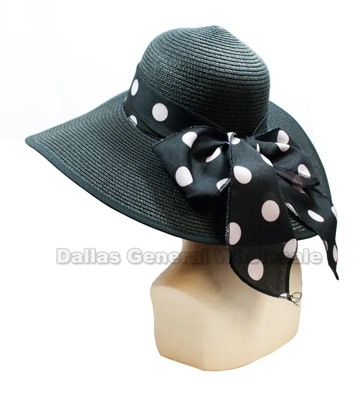 Ladies Summer Floppy Straw Hats Wholesale