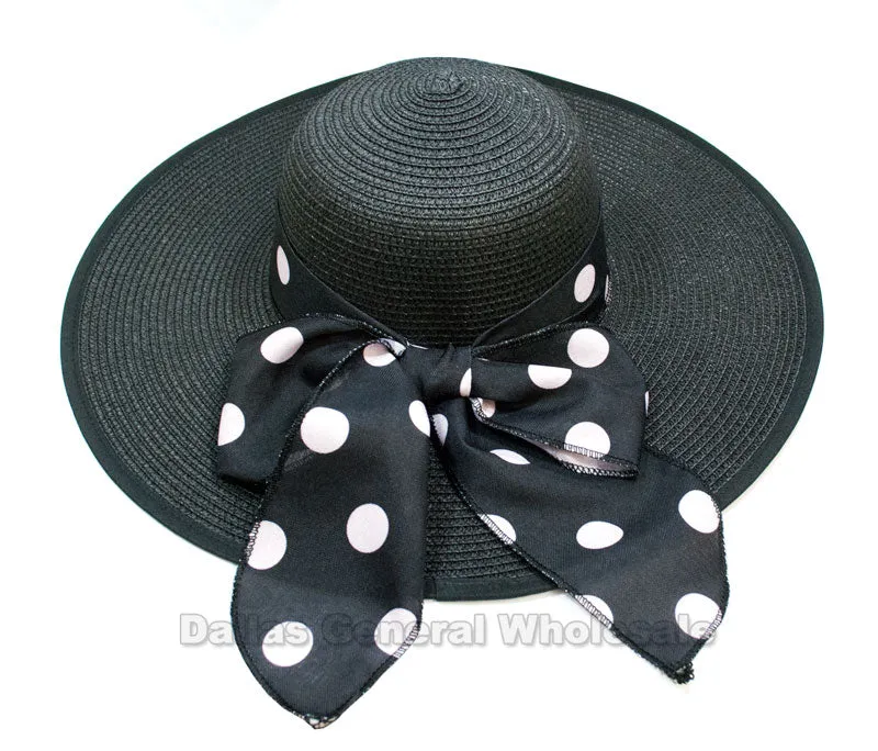 Ladies Summer Floppy Straw Hats Wholesale