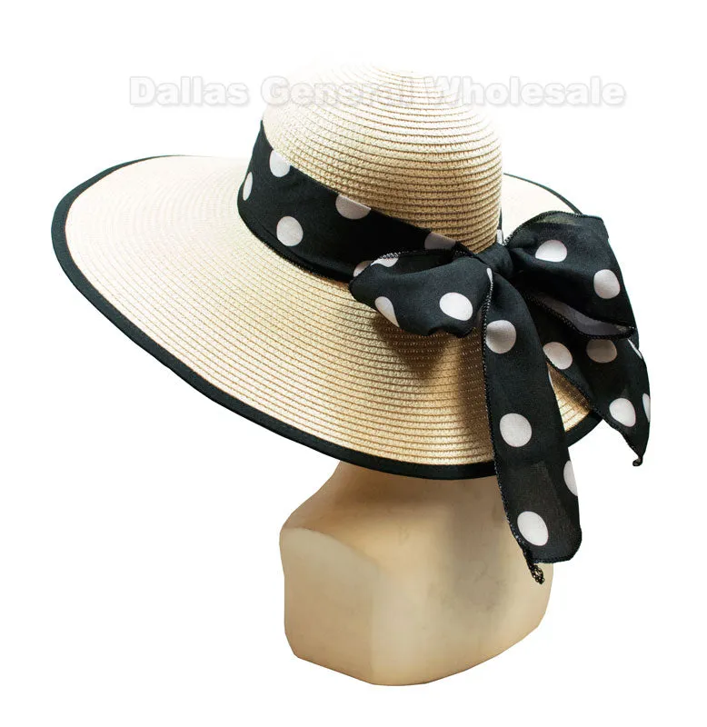 Ladies Summer Floppy Straw Hats Wholesale