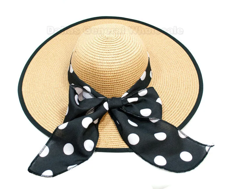 Ladies Summer Floppy Straw Hats Wholesale