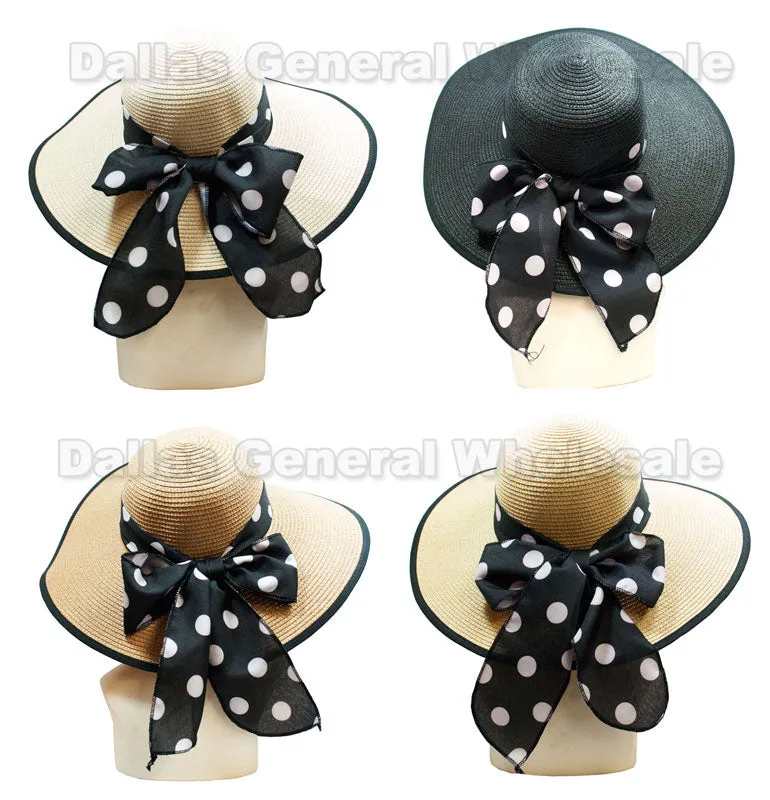 Ladies Summer Floppy Straw Hats Wholesale