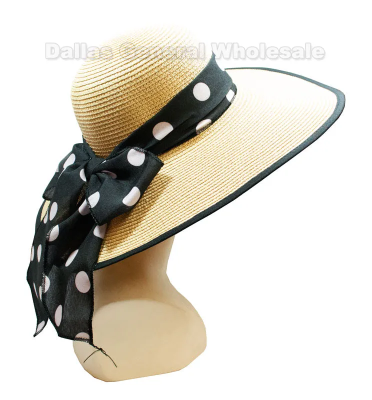 Ladies Summer Floppy Straw Hats Wholesale