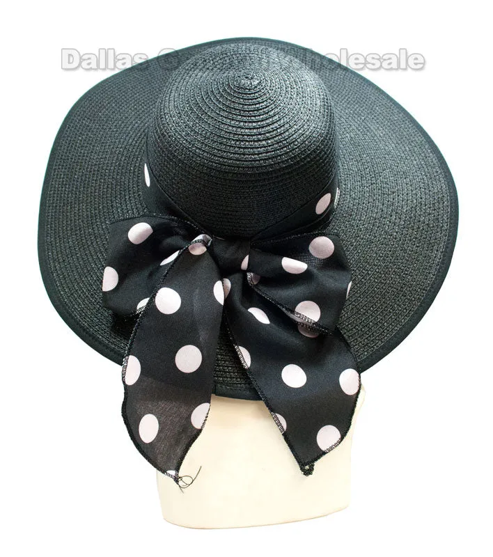 Ladies Summer Floppy Straw Hats Wholesale