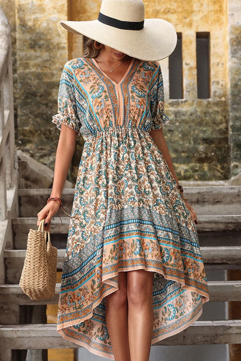 Light The Way Boho Midi Dresses