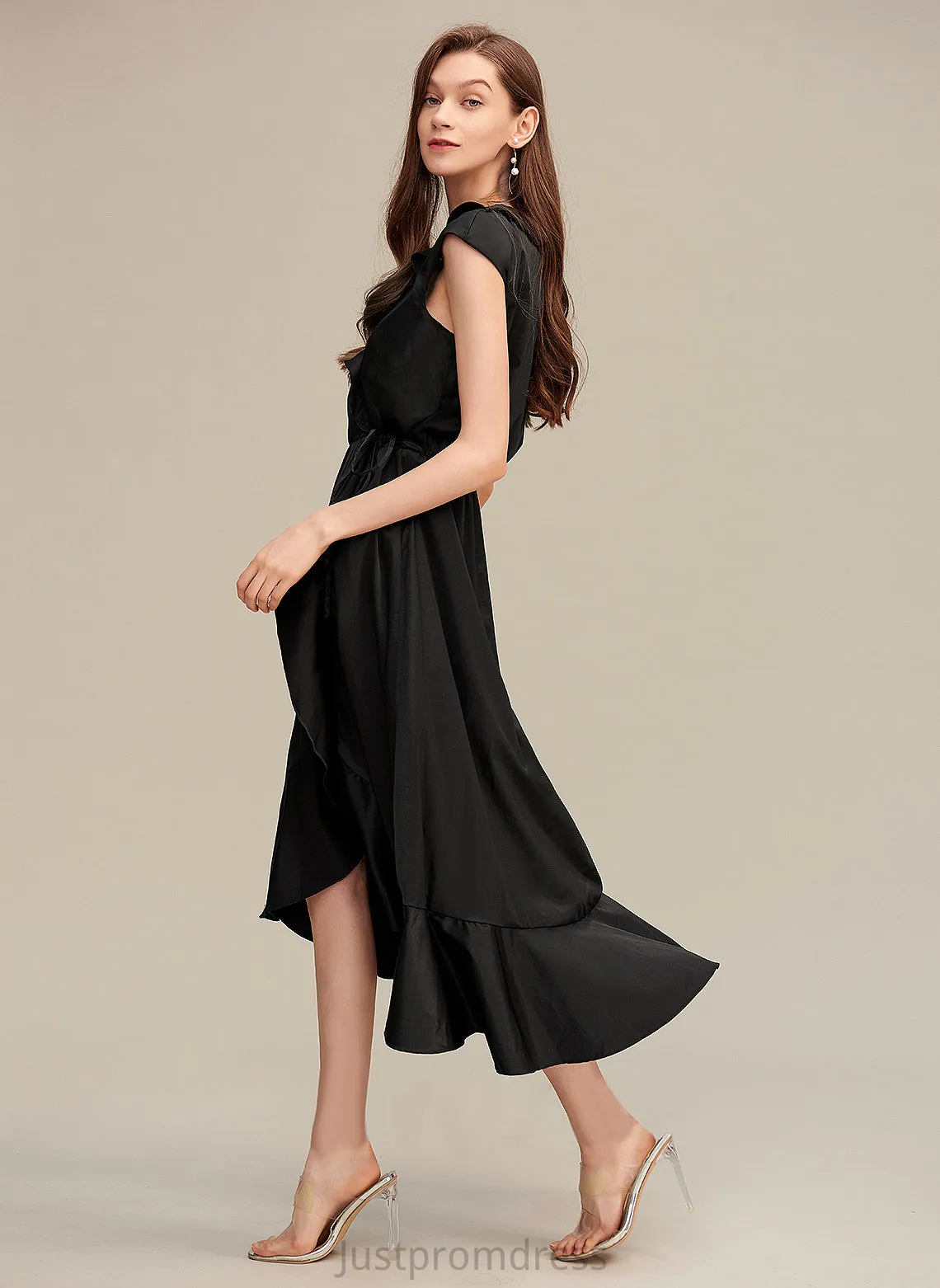 Lindsay V-Neck A-line Dresses Formal Dresses