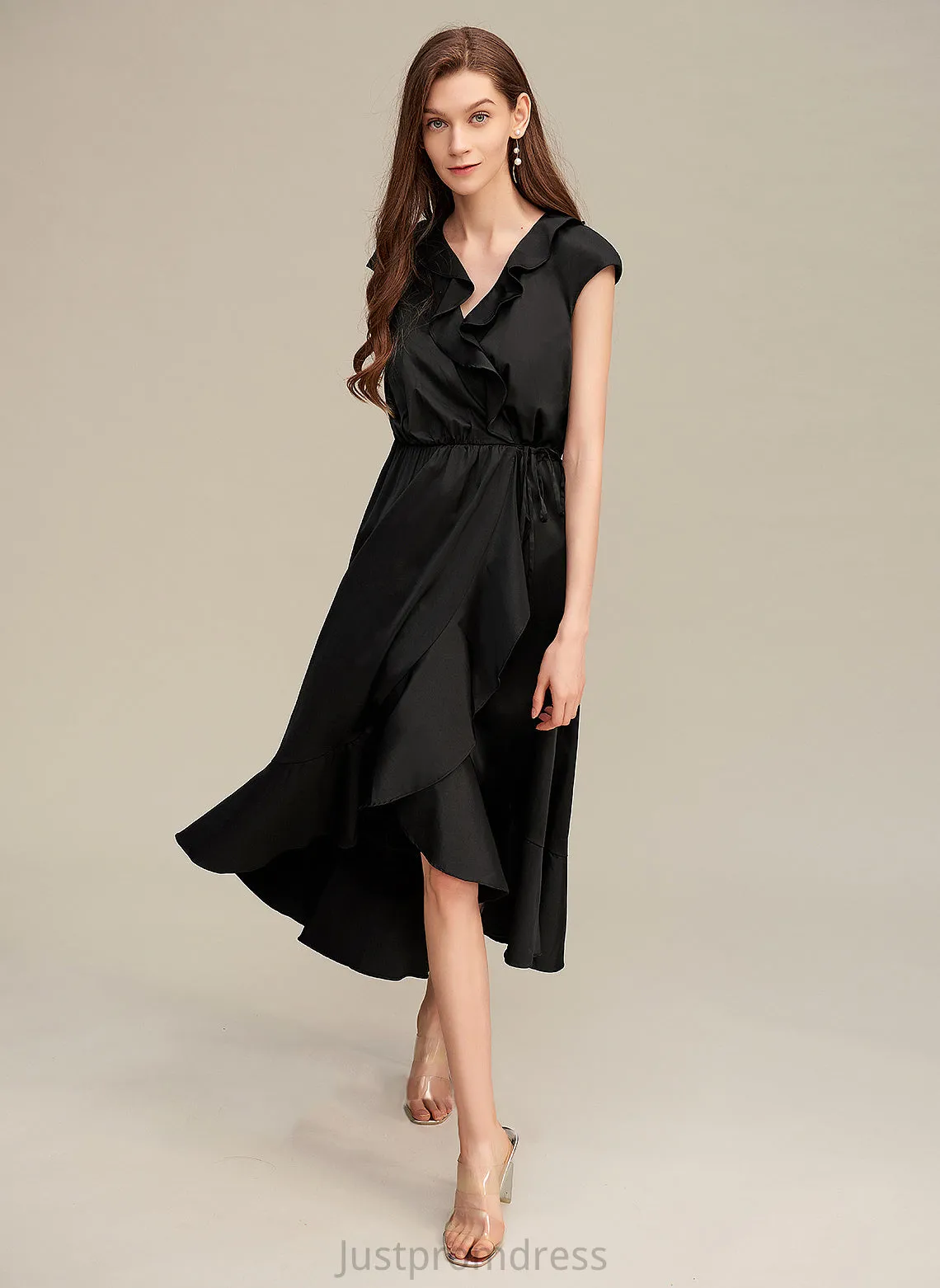 Lindsay V-Neck A-line Dresses Formal Dresses