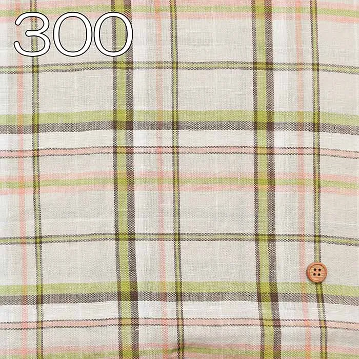 Linen 60/1 yarn-dyed fabric Check