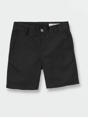 Little Boys Frickin Chino Shorts - Black