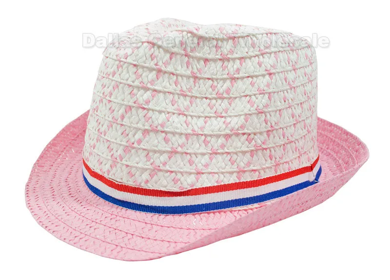 Little Kids Straw Dress Hats Wholesale