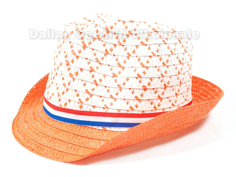 Little Kids Straw Dress Hats Wholesale