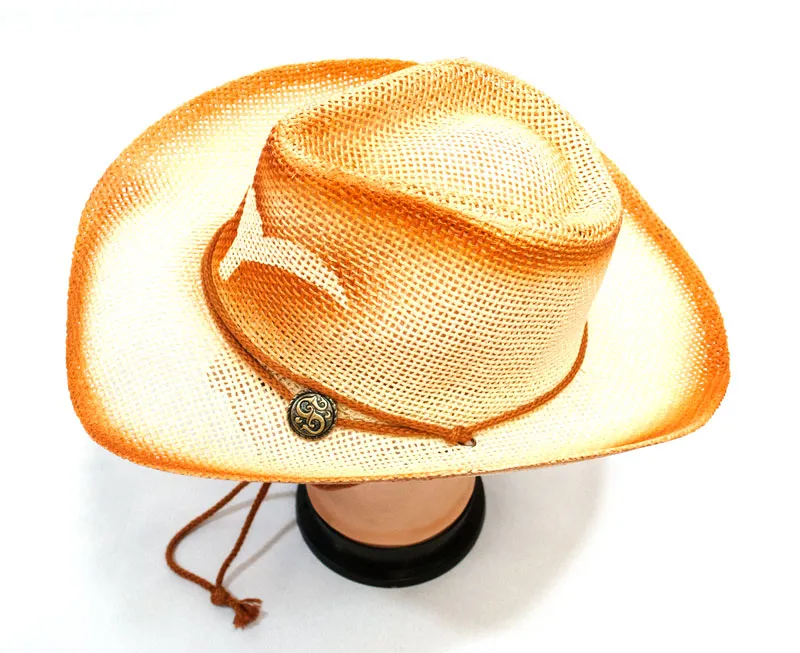 Long Horn Straw Cowboy Hats Wholesale