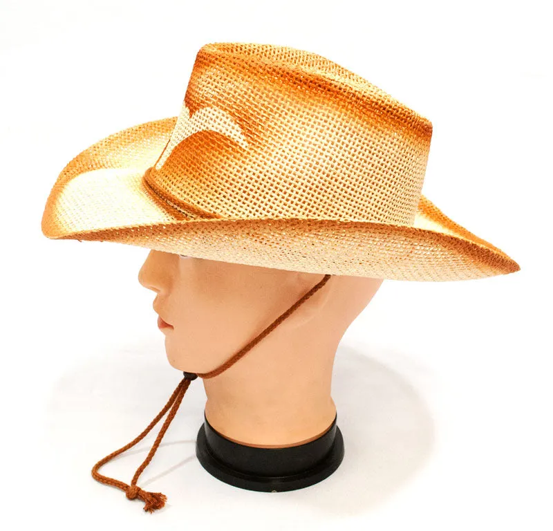 Long Horn Straw Cowboy Hats Wholesale