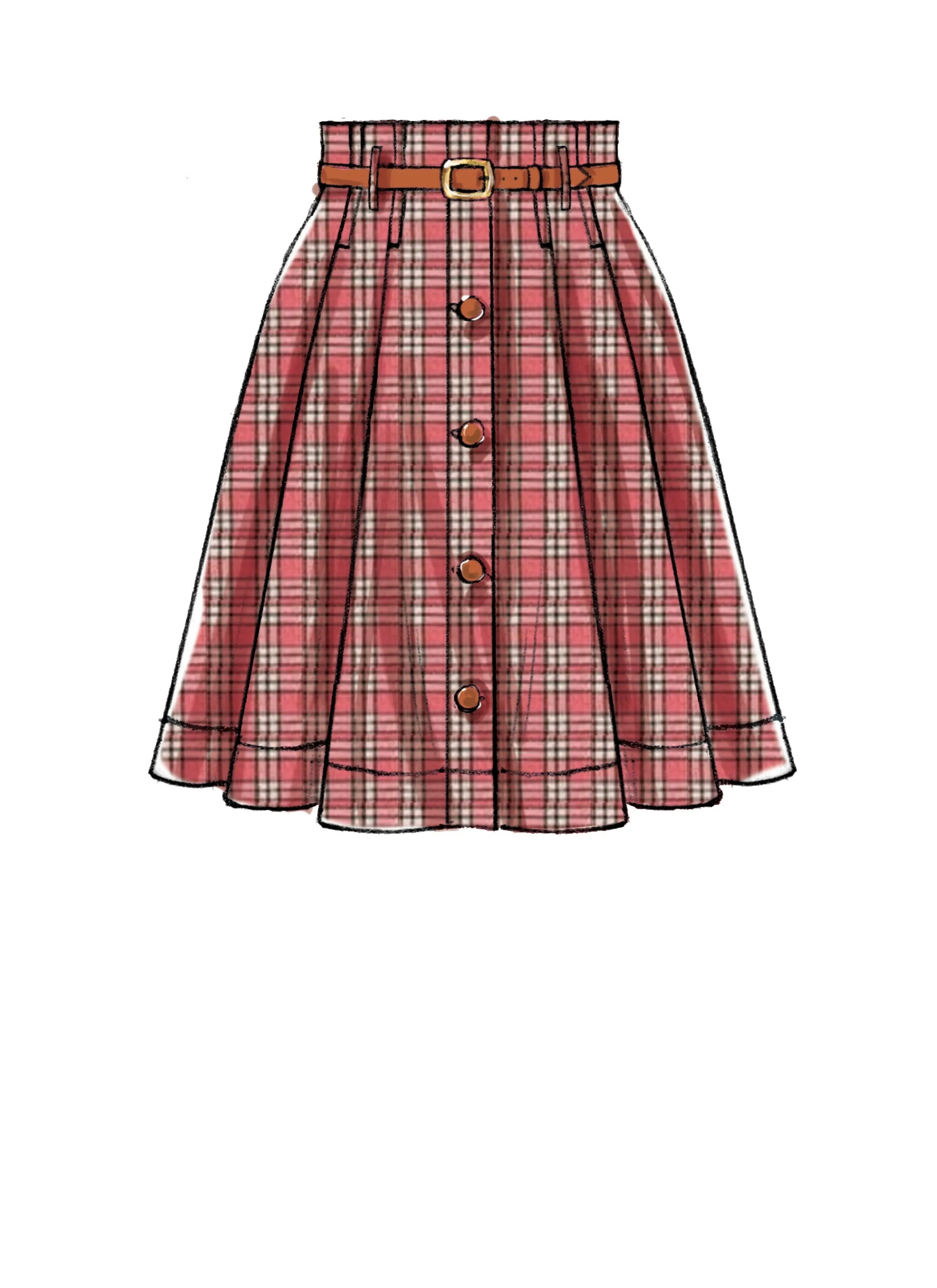 M7906 Misses' Skirts Sewing Pattern