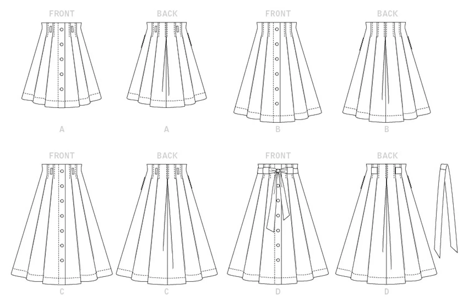 McCall's Pattern M7906 Misses' Skirts