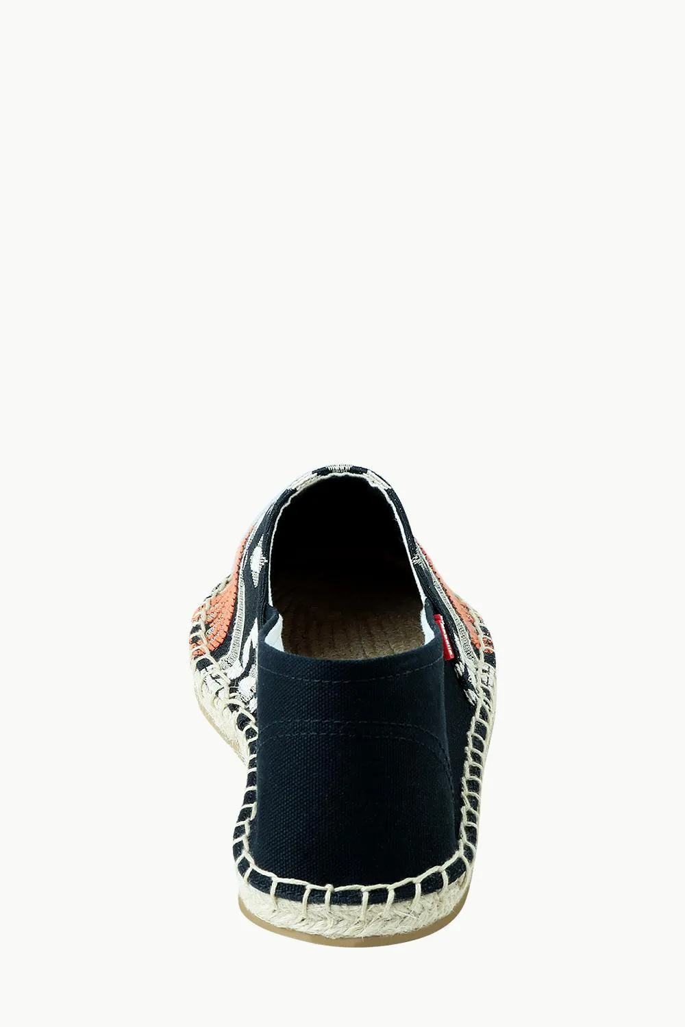 Men's Black Jacquard Embroidered Espadrilles