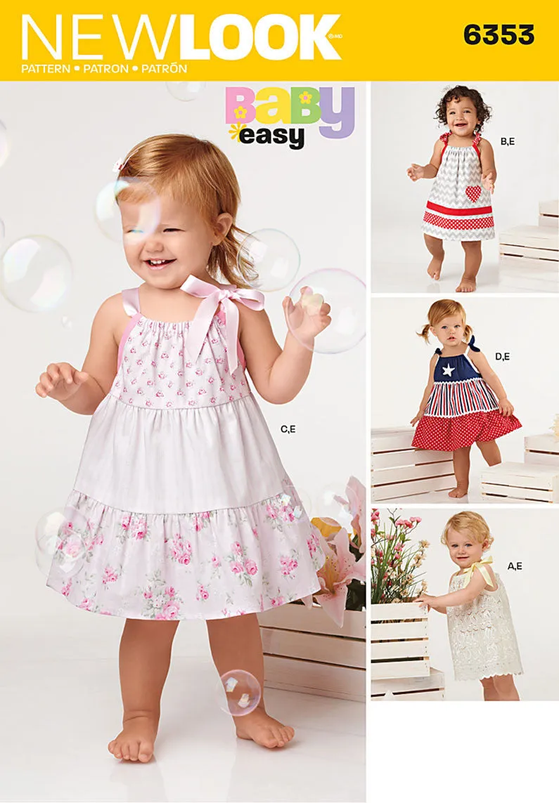 NL6353 Babies' Dresses and Panties | Easy