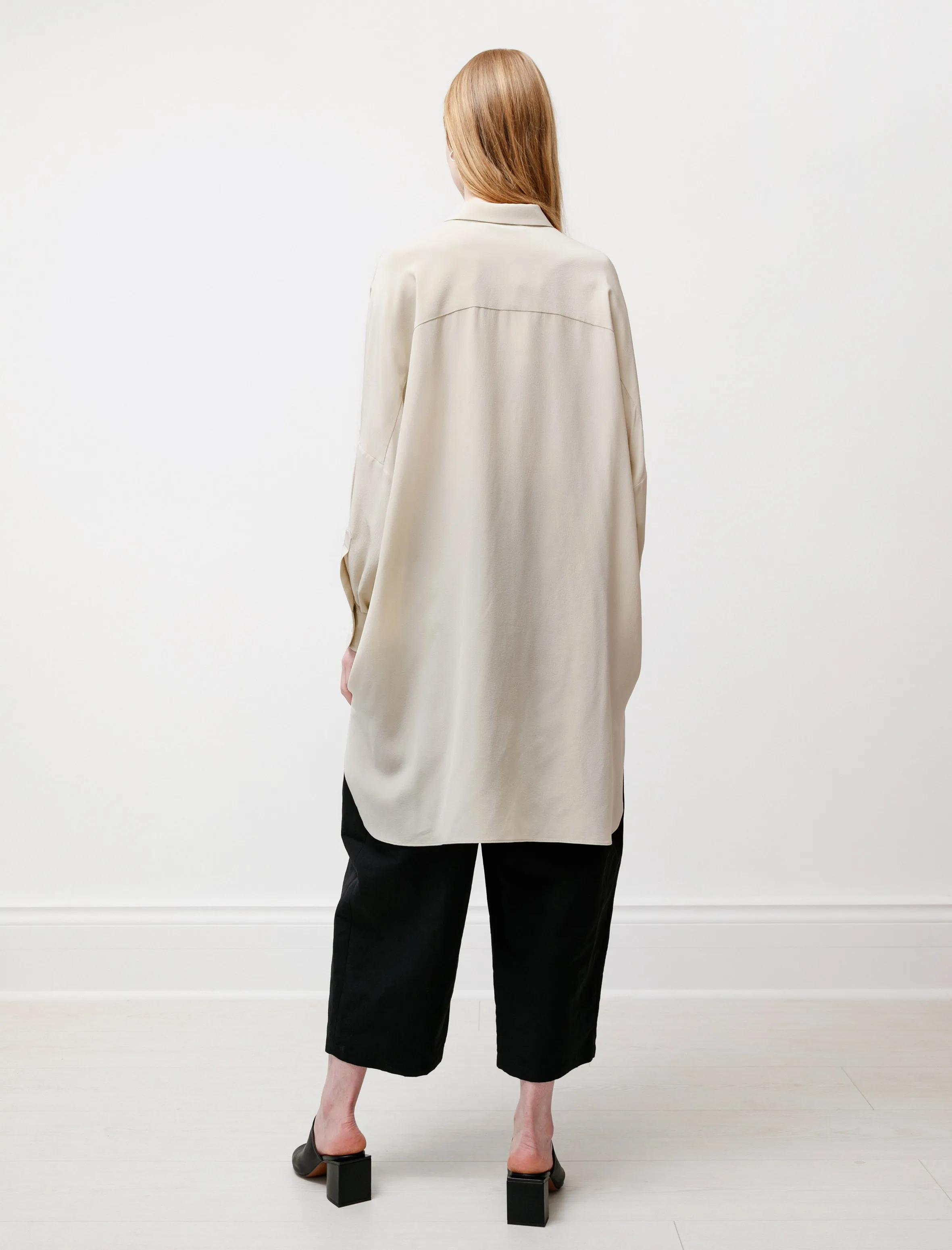 Oversized Silk Shirt Chino