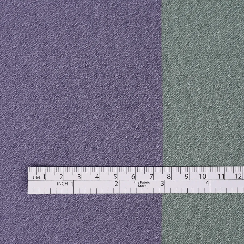 Panel Stripe Viscose Georgette - Pastel