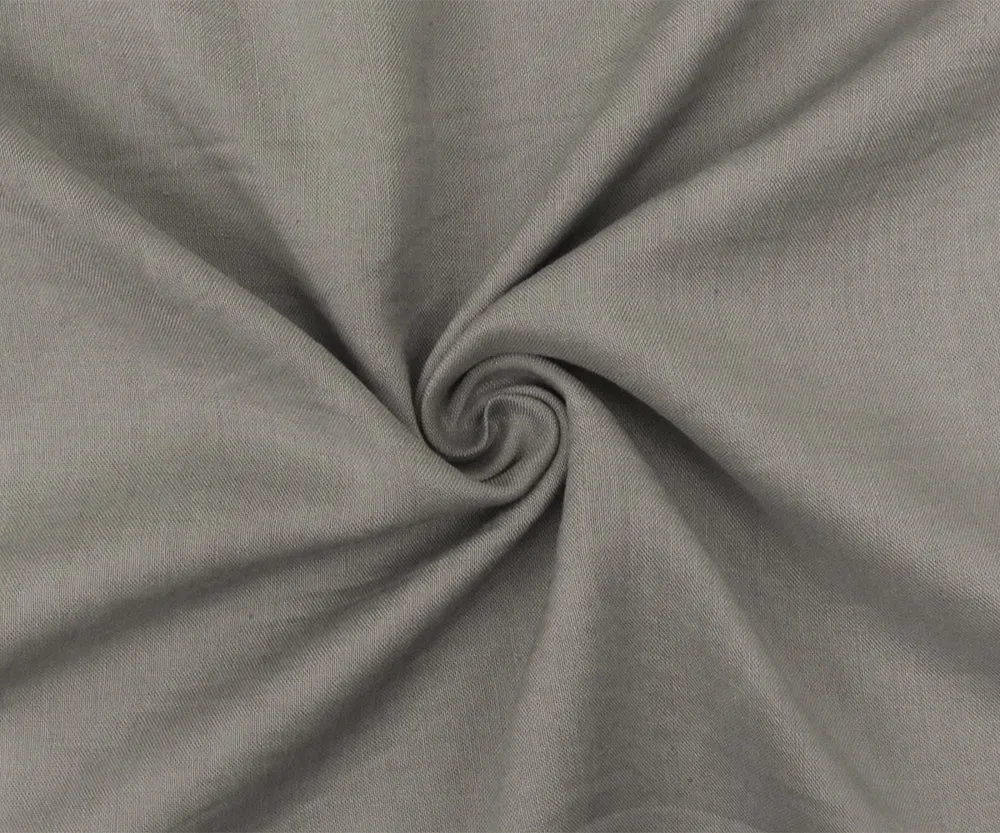 Pastel Gray Rayon Challis Solid Woven Fabric