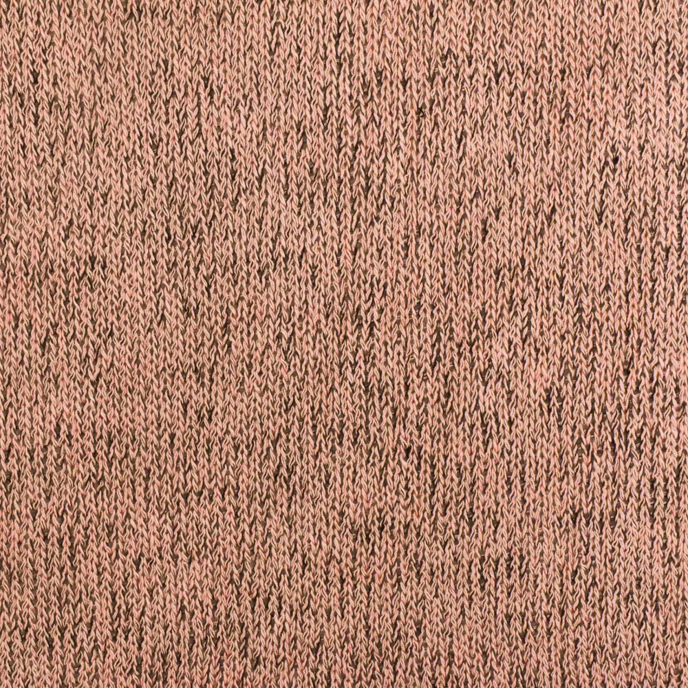 Pastel Peach-Black Texture Stretch Jersey Knit Fabric