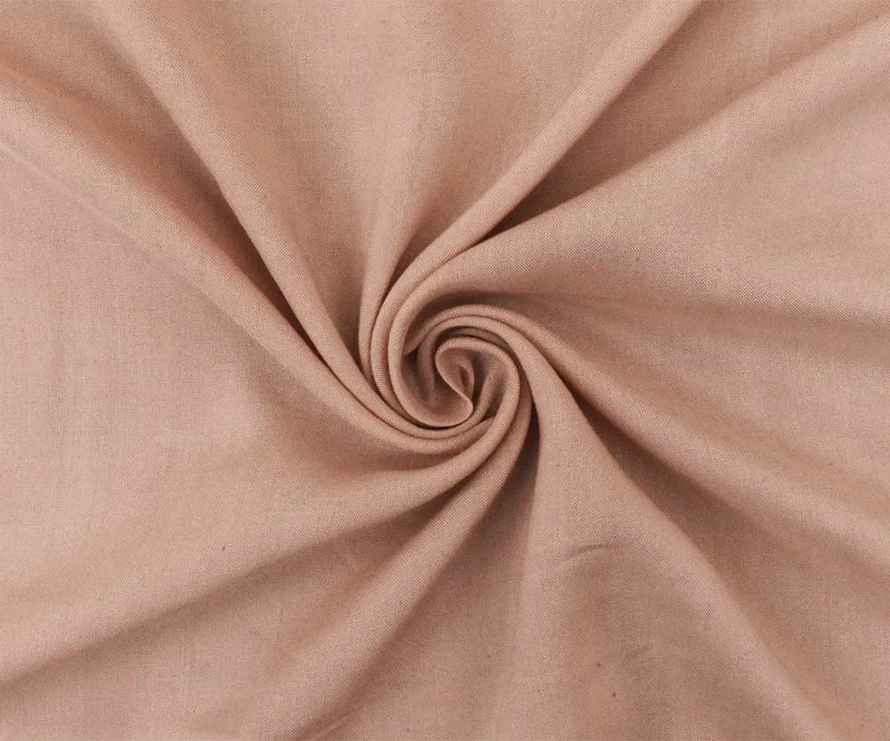 Pastel Pink Rayon Challis Solid Woven Fabric