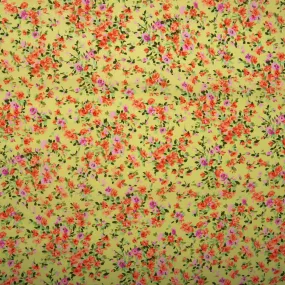 Printed Polyester - KOSHIBO - Poppy - Pastel green