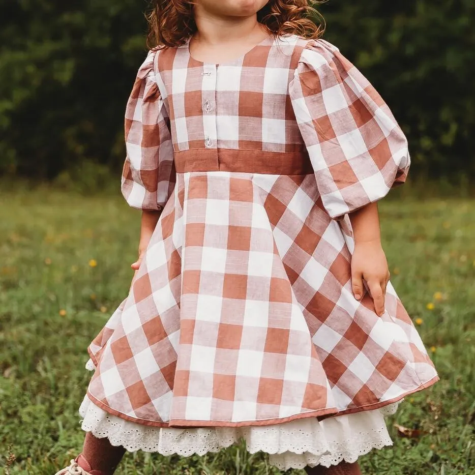 Ren & Rouge Gingham Dress - Rosebud