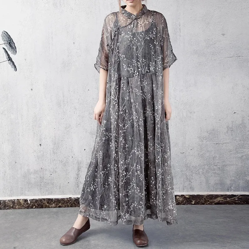 Silk Women Spring Dresses CH19003