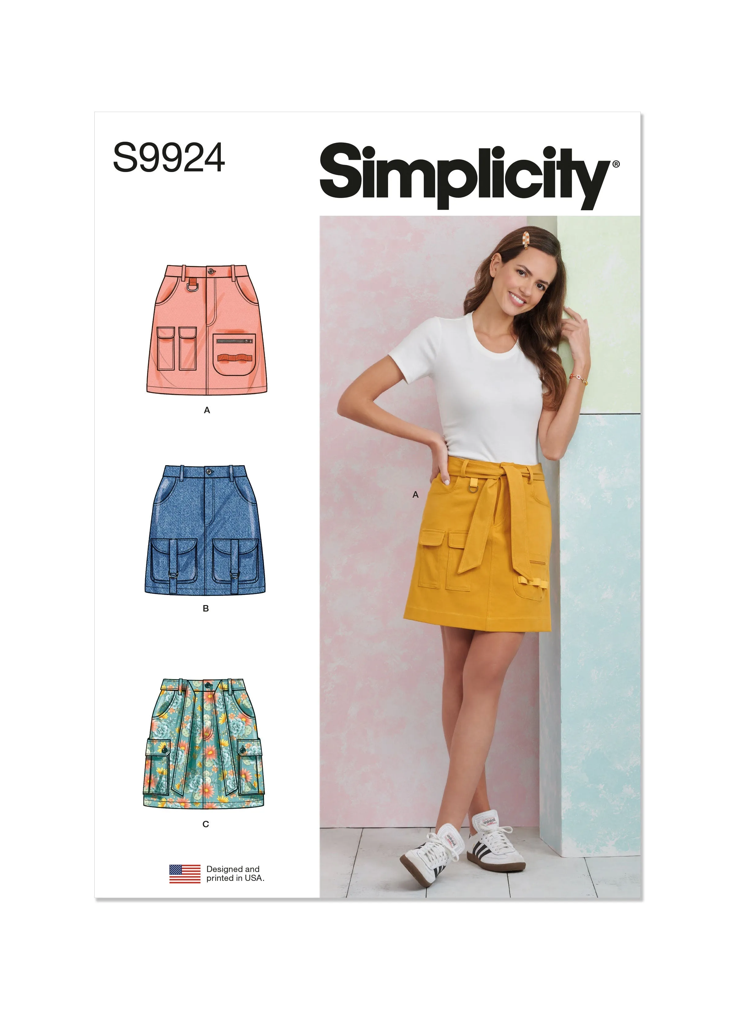 Simplicity Sewing Pattern 9924 Misses' Cargo Skirts